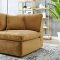 thumbnail image 2 of Modway Commix Down Filled Overstuffed Performance Velvet Corner Chair in Cognac, 2 of 7