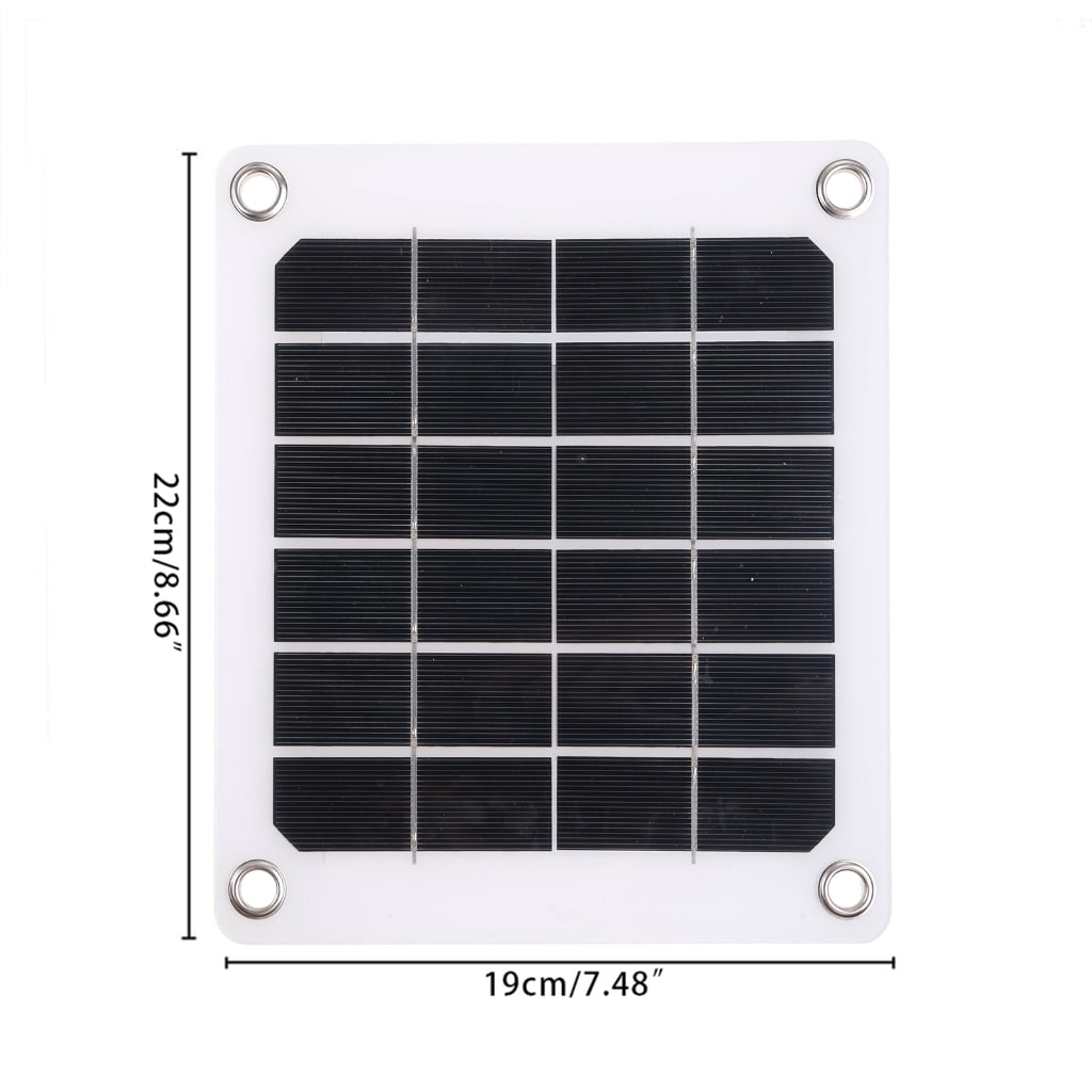 Solar Exhaust Fan 6 Inch Mini Ventilator Solar Panel Powered Fan Air Extractor for Dog Chicken House Greenhouse