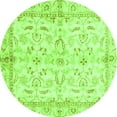 thumbnail image 1 of Ahgly Company Indoor Round Oriental Green Modern Area Rugs, 5' Round, 1 of 4