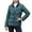 Dark Green-D, variant on ChaoLingNeng Winter Puffer Coats for Women, Women Short Puffer Jackets Winter Cropped Puffy Coat Full Zip Stand Collar Outerwear with Pockets