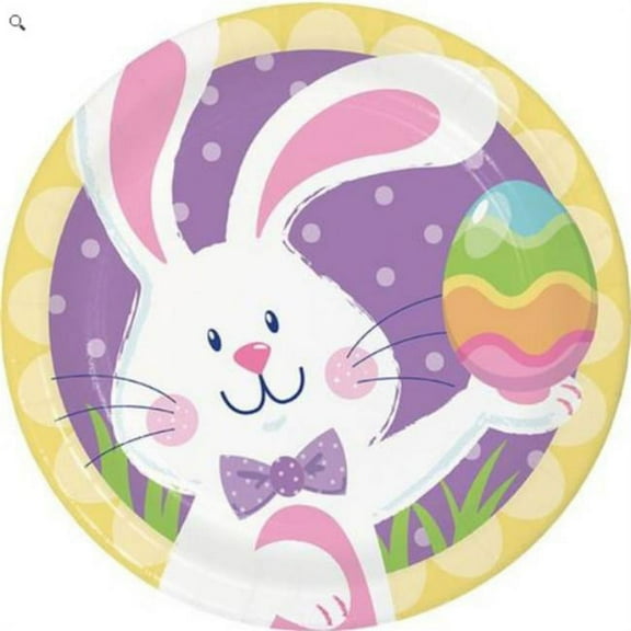 Hoppy Easter Bunny 8 Ct 7 inch Dessert Cake Plates