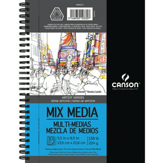 Cahier Canson Mix Media, Spirale 60p, 9x12 par
