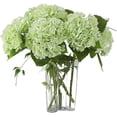 thumbnail image 1 of Namzi 3 Pcs 21in Artificial Hydrangea Flower Large Natural Lifelike Real Touch Hydrangea Flower(Green), 1 of 5