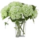 thumbnail image 1 of Nvzi 3 piezas de flores de hortensia artificiales de 21 pulgadas, grandes, naturales, realistas, de tacto real (verde), 1 of 5