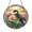 Acrylic 3.5 Inch, variant on Wren Bird and Saguaro Cactus Stained Glass Suncatcher – Desert Window Art