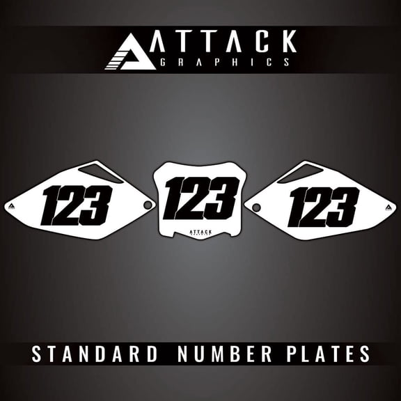 Attack Graphics Number Plate Backgrounds for Honda CRF250R 2008