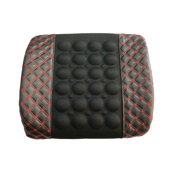 Rbaofujie 1pc Lumbar Massage Car Electric Massage Cushion Lumbar Support Car Seat Back Support Waist Cushion