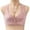 Pink, variant on TEVEQ 2025 New Front Closure Bras for Women Plus Size No Wire Bra for Senior Convenient Light Shaping Daisy Bras for Older Women 3Pack Front Button Without Wires Vest Printed Bra Front Shaped Cup Mid