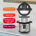 thumbnail image 6 of Duo 7-in-1 Mini Electric Pressure Cooker, Slow Rice Cooker, Steamer, Sauté, Yogurt Maker, Warmer & Sterilizer, Includes Free App with over 1900 Recipes, Stainless Steel, 3 Quart, 6 of 8