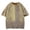 Khaki, variant on Trendy Distressed Short Sleeve T Shirts for Men Women Summer Loose Fit Ripped Hole Tee Streetwear Y2k Tops XXL Size Blue