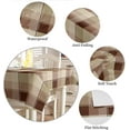 thumbnail image 4 of Rectangle Tablecloth 60x84inch, Buffalo Plaid Check Vinyl Table Covers Waterproof Oilcloth Table Cloth Linens, Tablecloths for Outdoor Dining Wedding Party Camping, Brown, 4 of 6