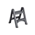 thumbnail image 1 of Taburete plegable Rubbermaid, dos escalones, 14 pulgadas de alto, gris, 1 of 9