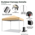 thumbnail image 4 of GVDV Canopy Tent, 10x10 ft Easy Pop up Outdoor Canopy Tent, Portable Straight Leg Gazebo Instant Canopy, 4 of 11