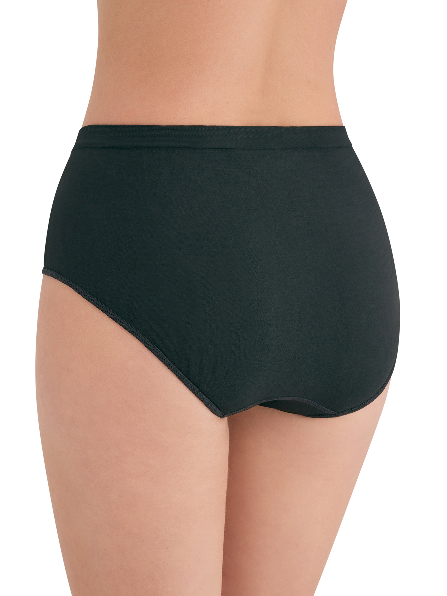 Joyspun Women's Seamless Brief Panties, 6-Pack, Sizes XS-XXXL