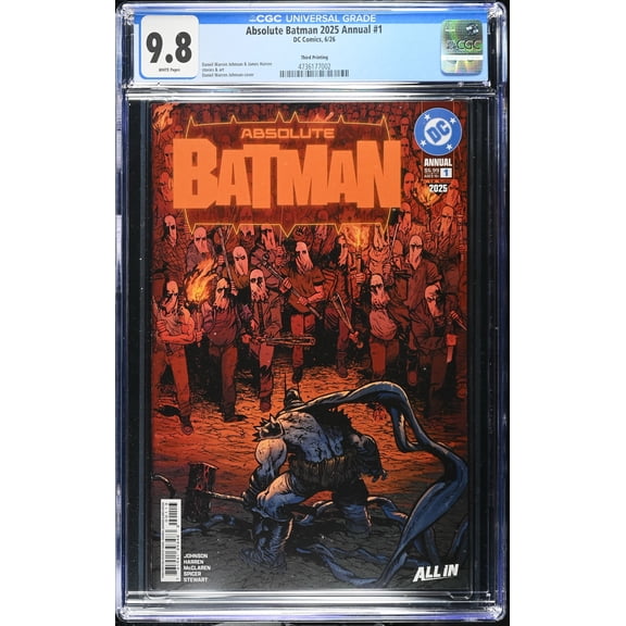 Absolute Batman 2025 Annual #1 - CGC 9.8 Comic Book