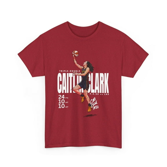 Indiana Caitlin Clark Women basketball Cartoon Unisex Heavy Cotton Tee