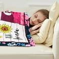 thumbnail image 3 of LHSHID to My Girlfriend Blanket Girlfriend Gifts I Love You Blessing Sweet Sayings QuoteThrow Blankets Birthday Gifts for Her Anniversary Present Soft Blankets for Bed Sofa and Couch 30"x40", 3 of 7