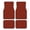 Burnt Umber, variant on 4-Piece Car Floor Mats Set, Burnt Orange Crystal Velvet Automotive Front & Rear Floor Liners, Universal Fit for Car, Truck, SUV
