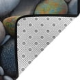 thumbnail image 4 of Colorful Sea Stones Pebbles Rugs Doormat, Non-Slip Machine Washable Carpets Floor Door Mat , 36" x 24", 4 of 7