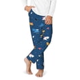 thumbnail image 2 of Hirioo Colorful Ocean Shark for Teenagers' Pajama Pants Womens Lounge Pants with Pockets Pj Bottoms Pants for Men-Large, 2 of 6
