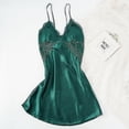 thumbnail image 2 of Pijamas sexys de seda para mujer, camisón con tirantes para primavera y verano, vestidos de noche de satén con cuello Halter fino para servicio doméstico, 2 of 5
