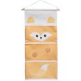 thumbnail image 2 of Cute Hanging Storage System - Hanging Wall Organiser With 3 Pockets - Storage Bag For Children’S Bedrooms Or Doors, 2 of 7