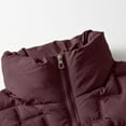 thumbnail image 6 of Pounoo Puffer Vest Women Stand Collar Full Zip Lightweight Quilted Down Sleeveless Outerwear Warm Winter Jackets Coats with Pockets Gift, 6 of 7