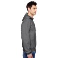 thumbnail image 3 of Fruit Of The Loom Mens Sofspun Hooded Sweatshirt, 3XL, Charcoal Heather, 3 of 3