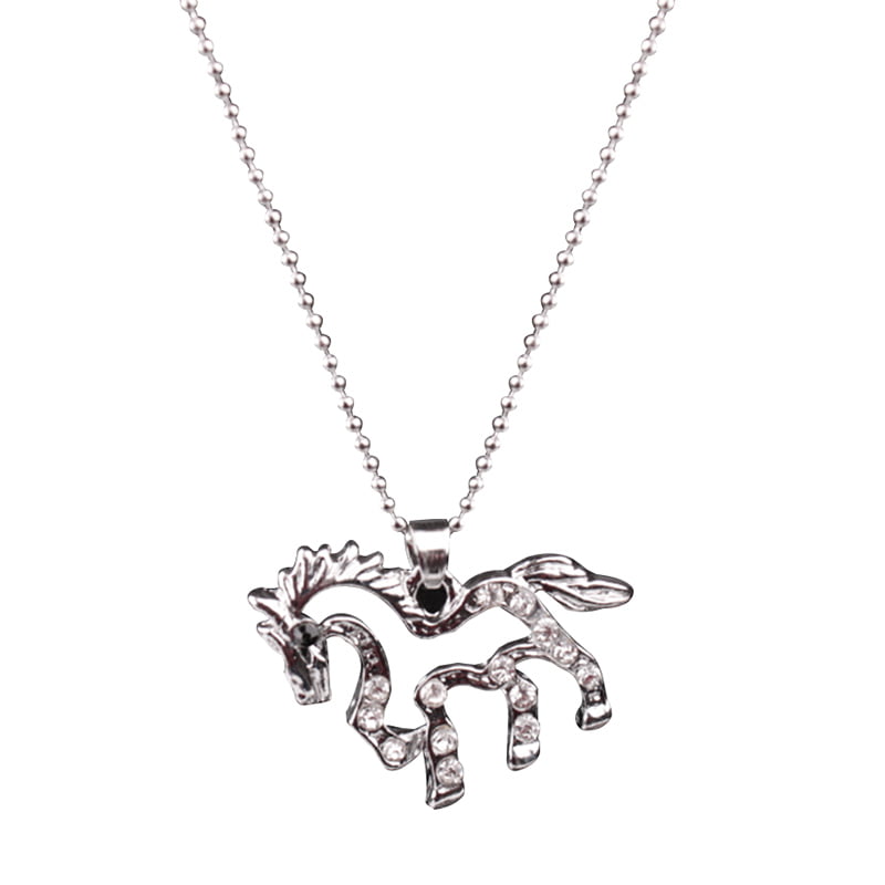 PONY,HORSE PENDENT 25 MM,STRONG NECKLACE AGE 5 TO 7 YEAR GIFT BOX BIRTHDAY PARTY 