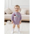 thumbnail image 5 of Rovasas Baby Sweater Romper Long Sleeve Embroidery Bodysuit Birthday Outfit, 5 of 9