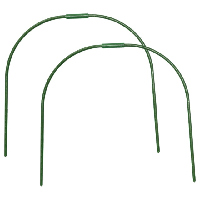 2Pack Greenhouse Support Racks for Gardening Equipment Arch Shaped Steel Pipe Plastic