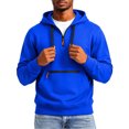 thumbnail image 5 of cllios Half Zip Hoodies for Men with Zippered Front Pocket Drawstring Long Sleeve Casual Hooded Pullover Sweatshirts, 5 of 9