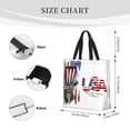 thumbnail image 3 of Balery Patriotic Skull Art Bolsa de Mano para Mujeres con Cremallera, Bolsa de Gimnasio con Compartimentos, Bolsa para Laptop, Bolsa para Trabajo, 3 of 7