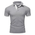 thumbnail image 5 of Ketyyh-chn99 Mens Polo Classic Fit Mens Shirts Knit Casual Classic Button Down Golf Shirts Gray,5XL, 5 of 5