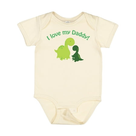 

Inktastic I Love My Daddy Dinosaurs Boys or Girls Baby Bodysuit