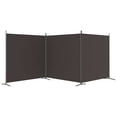thumbnail image 2 of vidaXL 3-Panel Room Divider Brown 525x180 cm Fabric, 2 of 5