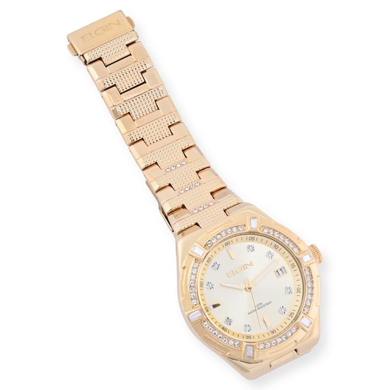 Elgin Adult Male Watch with Czech Stones in Gold and FG180013