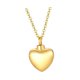 thumbnail image 3 of Collar de conmemorativa que se puede abrir Encanto elegante Recuerdo de corazón de amor de acero inoxidable Dorado Yinane collar de urna conmemorativa, 3 of 8