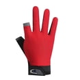 thumbnail image 2 of Pesca 5 guantes de ciclismo transpirables antideslizantes para pesca con 2 dedos cortados (rojo), 2 of 6