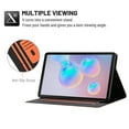 thumbnail image 4 of Dteck Folio Case for Samsung Galaxy Tab S7 11" 2020 SM-T870 T875, Slim Fit Book Cover Design Multi-Angle Stand PU Leather Case Cover, Orange, 4 of 5