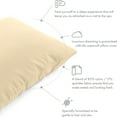 thumbnail image 5 of Ultra Silk Like Beauty Pillow Cover - Blend of 85% Nylon and 15% Spandex Means This Cover Is Designed to Keep Hair Tangle Free and Helps Skin - Bonus Matching Hair Scrunchie, Off Cream, Queen, 5 of 5