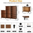 thumbnail image 2 of Closet Organizer 8 Cube Storage Shelves Clothes Organizers Closet Storage Stackable Cubby Shelving for Closet Bedroom Living Room Office Cocoa Brown, 2 of 15