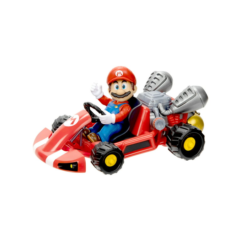 SUPER MARIO Spin Out 2.5 Mariokart - Mario Racer Vehicle , Yellow
