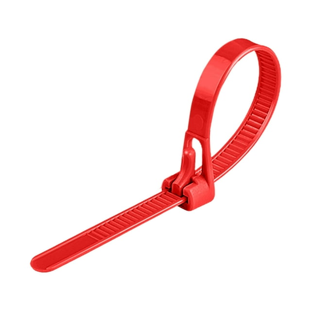 Attaches-câbles en Nylon Réutilisables Roses avec Boucle de Verrouillage pour Fixer Fils, Câbles et Décorations, Résistantes aux Intempéries et Ajustables pour la Maison, le Bureau et l'Extérieur