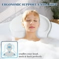 thumbnail image 2 of Almohada de Baño Ozyalo de Lujo para Soporte de Cuello y Espalda en la Bañera, 2 of 6