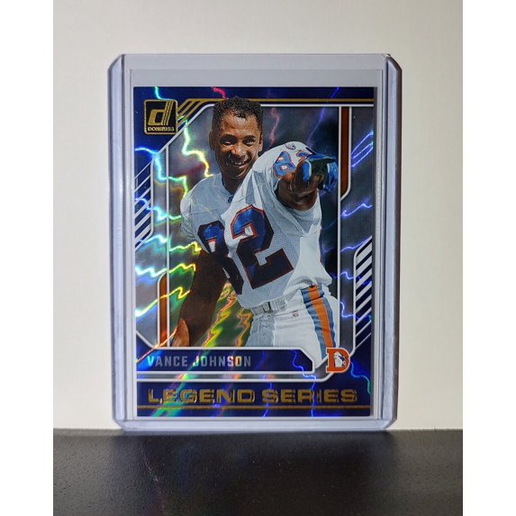 Vance Johnson 2024 Panini Donruss NFL #18 Legend Series Refractor Card Broncos