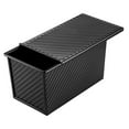 thumbnail image 4 of TEHAUX Carbon Steel Nonstick Loaf Pan with Lid, Black Bakeware for Bread, Cakes, and Baking Mold, 4 of 8
