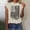 Beige, variant on Women's Sports Casual Print Tee Short Sleeve Turndown Shirt for Vacation Outdoor Streetwear(Red,5XL)