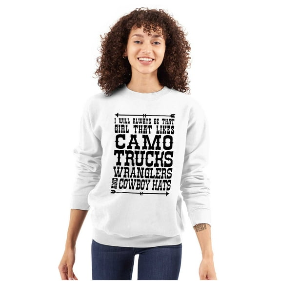 Country Cutie Rock N Roll Booty Women Crewneck Sweatshirt Brisco Brands S