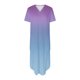 thumbnail image 4 of Vestido de Manga Corta para las Mujeres, Vestido Casual de Cuello en V de Bolsillo de Impresión de Moda Sexy Hecho de Poliéster Ligero para el Verano, Vestido de Verano para las Mujeres, 4 of 4